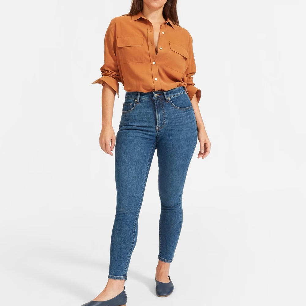 Everlane Authentic Stretch High Rise Skinny Jeans